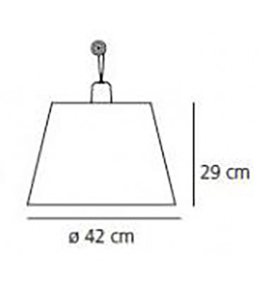 TOLOMEO MEGA diffusore raso 42 cm (solo diffusore)