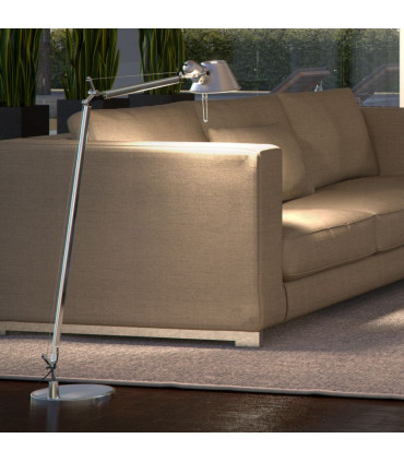 TOLOMEO LETTURA Alluminio (Lampada completa)