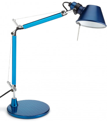 TOLOMEO MICRO - Lampada da tavolo con Base - Blu Anodizzato