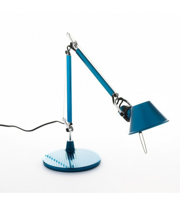 TOLOMEO MICRO - Lampada da tavolo con Base - Blu Anodizzato