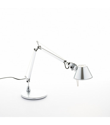 TOLOMEO MICRO - Lampada da tavolo con Base - Alluminio Brillante