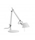 TOLOMEO MICRO - Lampada da tavolo con Base - Bianco Lucido