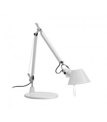TOLOMEO MICRO - Lampada da tavolo con Base - Bianco Lucido