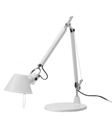 TOLOMEO MICRO - Lampada da tavolo con Base - Bianco Lucido