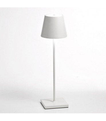 POLDINA Lampada da tavolo ricaricabile - Colore Bianco