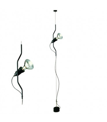 PARENTESI Lampada a Sospensione Acciaio Nero