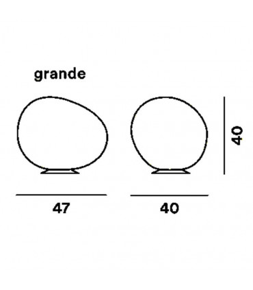 GREGG OUTDOOR Lampada da terra - Diametro 47 - Colore Bianco