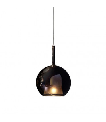 GLO MEDIUM SUSPENSION  1X 5W - Lampada a Sospensione Vetro Oro Nero