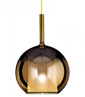 GLO MEDIUM SUSPENSION  1X 5W Lampada a Sospensione Vetro4ever nero