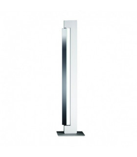 ARA FLOOR LED - Lampada da Terra 23W + 40W - Colore bianco con diffusore cromato