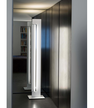 ARA FLOOR LED - Lampada da Terra 23W + 40W - Colore Bianco