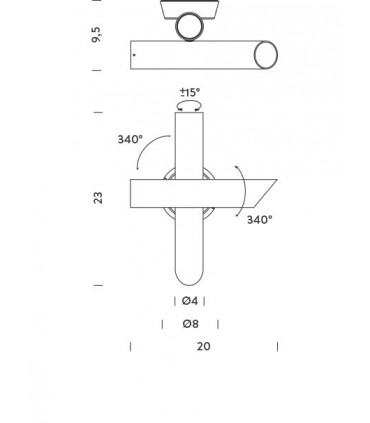 TUBES 2 WALL TRIAC - Lampada a parete 2 x 5,5W - Colore Bianco
