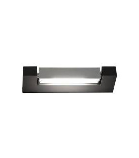 ARA WALL Lampada a parete 2x8W 3000K - Colore Antracite con diffusore cromato