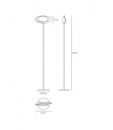 CABILDO LED FLOOR Lampada da terra 44W 3000K - Colore Bianco