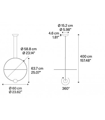 ELARA MEDIUM Lampada a Sospensione 2700K - Colore Oro