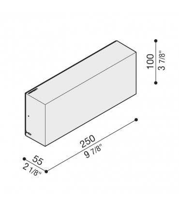 ART 100 Lampada a parete/soffitto LED 3000K BIANCO