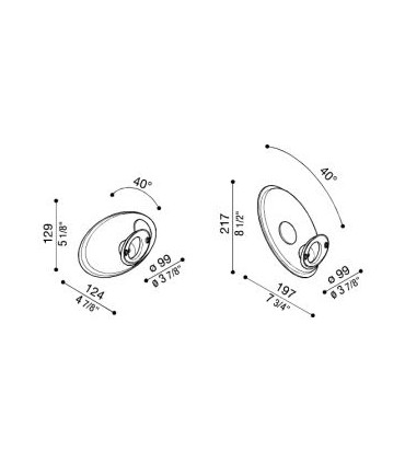 BRACCETTO AIRY OVALE Accessorio per montaggio a braccetto NERO