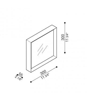 FLO Q 300 Lampada a parete/soffitto LED 3000K GRIGIO CHIARO