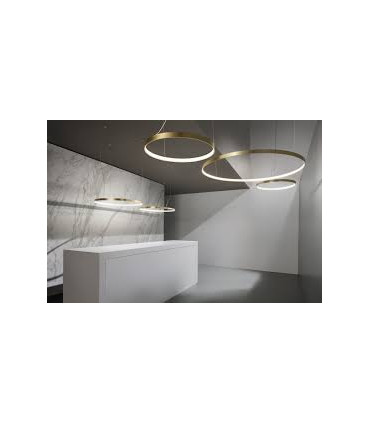 ZERO ROUND Lampada a sospensione OTTONE SATINATO led