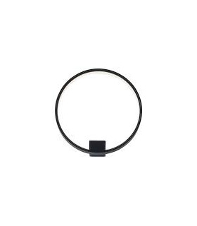 ZERO ROUND Lampada parete Nero led
