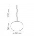 GLO-BALL S2 Lampada a Sospensione - 205W E27 - Vetro Bianco