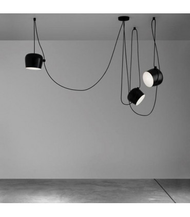 AIM SMALL Rosone multiplo per installazione a soffitto NERO