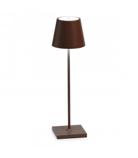 POLDINA PRO Lampada da tavolo ricaricabile - Colore Corten