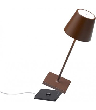 POLDINA PRO Lampada da tavolo ricaricabile - Colore Corten
