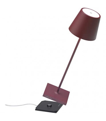 POLDINA PRO Lampada da tavolo ricaricabile - Colore Bordeaux