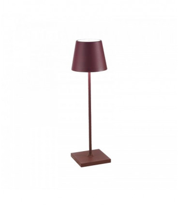 POLDINA PRO Lampada da tavolo ricaricabile - Colore Bordeaux
