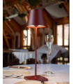 POLDINA PRO Lampada da tavolo ricaricabile - Colore Bordeaux