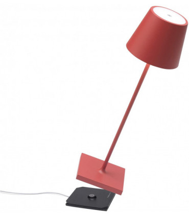 POLDINA PRO Lampada da tavolo ricaricabile - Colore Rosso
