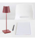 POLDINA PRO Lampada da tavolo ricaricabile - Colore Rosso