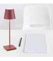 POLDINA PRO Lampada da tavolo ricaricabile - Colore Rosso