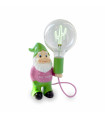 NANO ELIOS con lampadina CACTUS - Lampada da appoggio - Colore Verde/Rosa