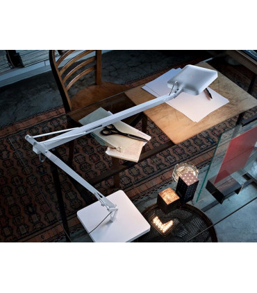 KELVIN LED BASE GREEN MODE Lampada da tavolo LED 3000K NERO LUCIDO