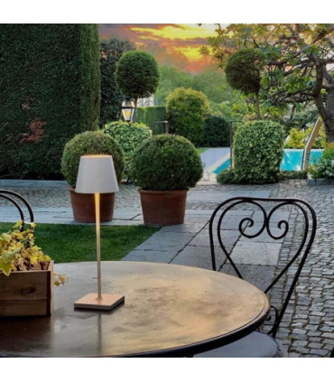 POLDINA PRO Lampada da tavolo ricaricabile - Colore Bianco