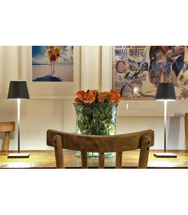 POLDINA PRO Lampada da tavolo ricaricabile - Colore Antracite