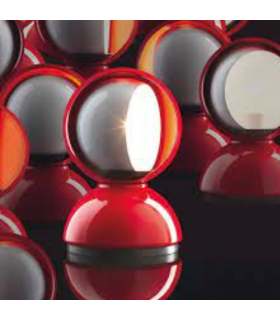 ECLISSE Lampada da Tavolo - 25W E14 - Colore Rosso