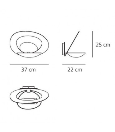 PIRCE Lampada a Parete - Alogena Eco 300W - Colore Bianca