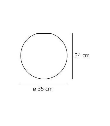 DIOSCURI Lampada da Parete/Soffitto - 35 105W E27