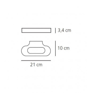 TALO LED Lampada a Parete - 20W IP20 - Colore Bianco