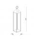 PIC-NIC Lanterna LED 2700K - Colore Antracite - Altezza 670mm